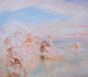 Nymphes au bord de la mer, 1908